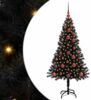 vidaXL Weihnachtsbaum mit 150 LEDs mit Ständer Schwarz 120 cm PVC 3396456 Bild 2