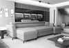 AX LIVING Ecksofa klein mit Schlaffunktion Ribella 345cm Bernstein U-Form Bild 4