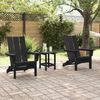 vidaXL Gartenstuhl 2 pcs Schwarz 80,5 x 74,5 x 92 cm Polyethylen 3335820 Bild 3