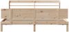 vidaXL Bettgestell mit Kopfteil ohne Matratze 200x200 cm 3306835 Bild 4