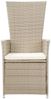vidaXL 7-tlg. Garten-Essgruppe mit Auflagen Beige 3099465 Bild 4