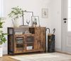 Vasagle Sideboard, Holzspanplatte vintagebraun-schwarz, 75 x 110 x 33 cm Bild 2