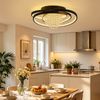 ZMH LED Deckenleuchte Warmweiß Flach Rund Wohnzimmerlampe Schwarz Modern FlurlampeAugenschutz, LED fest integriert, Warmweiß Bild 5