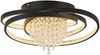 ZMH LED Deckenleuchte Warmweiß Flach Rund Wohnzimmerlampe Schwarz Modern FlurlampeAugenschutz, LED fest integriert, Warmweiß Bild 2