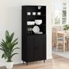 vidaXL Highboard Schwarz Eichen-Optik 69,5 x 34 x 180 cm 3416230 Bild 4