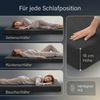 Arensberger Amalia Gästebett Klappmatratze 90x200 cm | 16 cm NANOCELL® Gelschaum | Faltmatratze mit Transporttasche für Gäste & Camping Bild 4