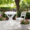 Spetebo Gartentisch Kunststoff Gartentisch rund anthrazit - 70 cm (Anzahl, 1-St, Stück), Pflegeleicht Bild 4