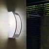 RGB LED Wandleuchte, Edelstahl, Kunststoff weiß, B 25 cm Bild 5