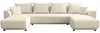 Vente-unique - NESSARO Sofa SamtStoff Beige - B 149 cm x H 80 cm x L 311 cm Bild 2