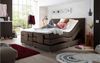 Boxspringbett MANOLO 2 in Stoff mokka mit Motor 180x200 Bild 2