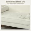 2-Sitzer-Sofa 130 x 74,5 x 82 cm – gepolstertes Sofa mit Samtoptik, Kautschukholzbeinen und Tufting Bild 5