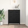 vidaXL Sideboard mit Schubladen Schwarz Eichen-Optik 69,5 x 34 x 90 cm 881506 Bild 4