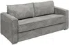 Vente-unique - LORETO Sofa SamtStoff Grau - B 223 cm95 cm x H 90 cm x L 215 cm Bild 2