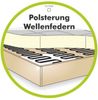 Ecksofa Schlafcouch L-Garnitur ausziehbar Ottomane rechts Mikrofaser Anthrazit Bild 5