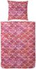 Primera Renforce Bettwäsche 155x220 cm Waben rot pink 123060-24 Bild 2