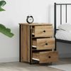 vidaXL Nachttisch Braun 40 x 36 x 60 cm Massives upgecyceltes Holz 871259 Bild 4