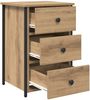 vidaXL Nachttisch Braun 40 x 36 x 60 cm Massives upgecyceltes Holz 871259 Bild 5