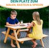 Gartenpirat Garten-Kindersitzgruppe Picknicktisch mit 2 Bänken Kindergarnitur Outoor Indoor, bestehend aus 2 Bänken und 1 Tisch Bild 2