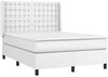 vidaXL Boxspringbett mit Matratze & LED Weiß 140x190 cm Kunstleder 3139380 Bild 4