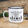 Herz & Heim Tasse aus Metall für Camper mit Camping-Motiv Bild 4