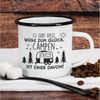 Herz & Heim Tasse aus Metall für Camper mit Camping-Motiv Bild 3