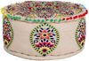 Marrakesch Orient & Mediterran Interior Pouf Orientalische Deko Pouf Hocker Bodenkissen Hakika 50cm bunt (1-St), Handarbeit Bild 3