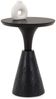 IDIMEX Beistelltisch BHIMA, Couchtisch rund 40 cm aus Mangoholz, skulpturales Design Schwarz Bild 2