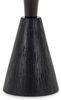 IDIMEX Beistelltisch BHIMA, Couchtisch rund 40 cm aus Mangoholz, skulpturales Design Schwarz Bild 4
