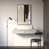 Selsey 'Velveto' Schminktisch mit 2 Schubladen, greige, ca. 40 x 110 x 17 cm Bild 2