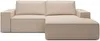 Vente-unique - AMELIA Sofa Stoff Beige - B 167 cm x H 85 cm x L 240 cm Bild 2