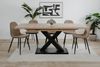 Kulissen-Esstisch >Avant< ausziehbar, Dekor Artisan Oak / schwarz - 160/200x76x90cm (BxHxT) Bild 4