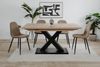 Kulissen-Esstisch >Avant< ausziehbar, Dekor Artisan Oak / schwarz - 160/200x76x90cm (BxHxT) Bild 5