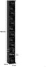 TARGET HOME CD/DVD REGAL Spanplatte Weiß (H 183.6 x T 20 x B 21 cm) Bild 3
