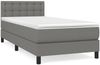 vidaXL Boxspringbett mit Matratze Dunkelgrau 100x200 cm Stoff 3140354 Bild 2