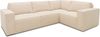 DOMO. collection Ecksofa 100017, Couch in L-Form mit Rückenkissen und Armlehnen, Sofa, Polsterecke, Eckcouch, Polsterganitur 217 x 197 x 84 cm (BxTxH), creme Bild 3