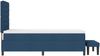 vidaXL Boxspringbett mit Kopfteil Blau 80 x 200 cm Stoff 3343952 Bild 3