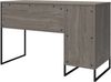 Schreibtisch >Bernhard< in Grau, MDF/Metall - 121x76x50cm (BxHxT) Bild 5