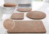 OTTO home Badematte Merida, Badvorleger, Badezimmer Teppich, Höhe 32 mm, rutschhemmend beschichtet, schnell trocknend, strapazierfähig, fußbodenheizungsgeeignet, Kunstfaser, 2-tlg. Stand-WC Set, Badteppich, Uni Farben, rechteckig, rund & als 2-tlg. Set... Bild 2