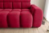 99rooms Alessio Bigsofa Velours TIFFANY Rot mit Sitztiefenverstellung Lieferung Wohnung Bild 5