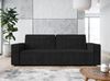 AX LIVING Aydin Cord Sofa 3 Sitzer Sofa mit Schlaffunktion Dunkelgrau Bild 2