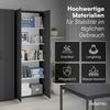 Bellamio 'Apol' Mehrzweckschrank, schwarz, 176x33x60 cm, Aktenschrank mit 5 höhenverstellbaren Ablagefächern Bild 5