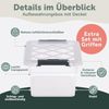 Blumtal Aufbewahrungsbox Aufbewahrungsbox mit Deckel aus Kunststoff 100% Neumaterial (6 St) Bild 4