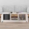 vidaXL Couchtisch Weiß 100x50x35 cm Massivholz Kiefer 818266 Bild 3