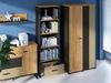 99rooms Alvin Jugendregal I Eiche Gold Craft Schwarz Premium Stahl Bild 5
