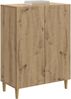 vidaXL Sideboard Artisan-Eiche 66 x 34,5 x 90 cm Holzwerkstoff 894594 Bild 2