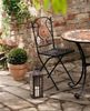 Metall Klappstuhl "Mosaik" im Antik Design, Gartenstuhl Bild 2