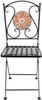 Metall Klappstuhl "Mosaik" im Antik Design, Gartenstuhl Bild 4