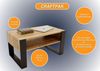 CraftPAK Wohnzimmertisch Wohnzimmer Tisch KARO92 Couchtisch 53T x 92B x 45H cm Bild 2