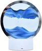 Ophy LED Nachtlicht Dynamisches 3D-Sandbild mit LED Nachtlicht – drehbar, fest integrierte LEDs, entspannende Desktop-Dekoration (Blau, 7 Zoll) Bild 2