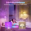 Lapalife Nachttischlampe Projektor RGB Ozeanwellenprojektor, Akku Tischlampe Kabellos, LED fest integriert, Mit Touch & Fernbedienung,für Schlafzimmer,Dusche/Badewanne im Inneren Bild 4